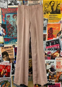 VTG Women's 60s-70s Mauve Pink H Bar C Rancher Trousers Pants 27x34 Rockabilly - Picture 1 of 9
