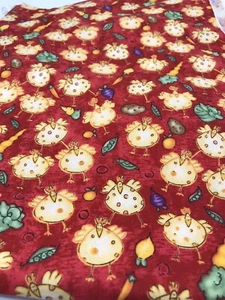 Cheri Strole Cats that Cook Fabric Moda 1 1/2 Y Cotton Quilt Vegetable F51 - Picture 1 of 6