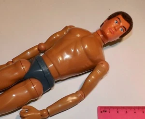 Vintage Action Man 40th figure doll Flocked Brown Hair Eagle Eye Gripping Hands - Picture 1 of 2