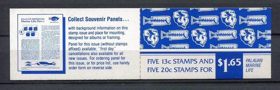 20054) PALAU 1983 MNH** New** Giant Clam - Parrotfish Book... - Image 1 of 1