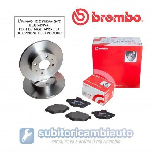 KIT BREMBO PASTIGLIE E DISCHI FRENO ANT. TOYOTA AYGO 09.9928.14 P61081