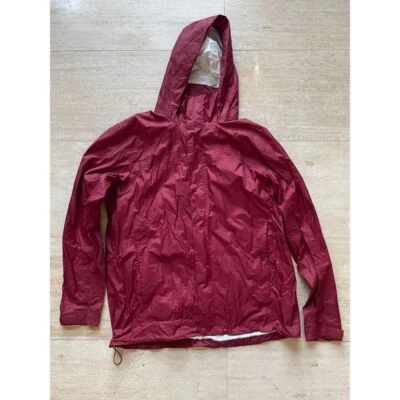 Marmot red Hooded Rain Jacket Waterproof Outdoor Gear L/G men - Image 1 of 4