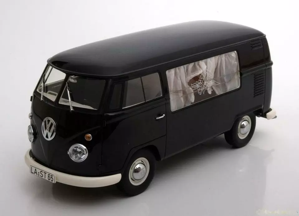 VW T1 BESTATTUNGSWAGEN Corbillard Black Premium Classixx PCL30085 1/18 - Image 1 of 3
