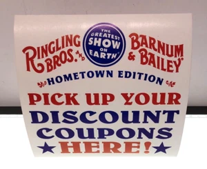 Vintage Ringling Bros. & Barnum Bailey Circus Counter Display Ticket Sales - Picture 1 of 3