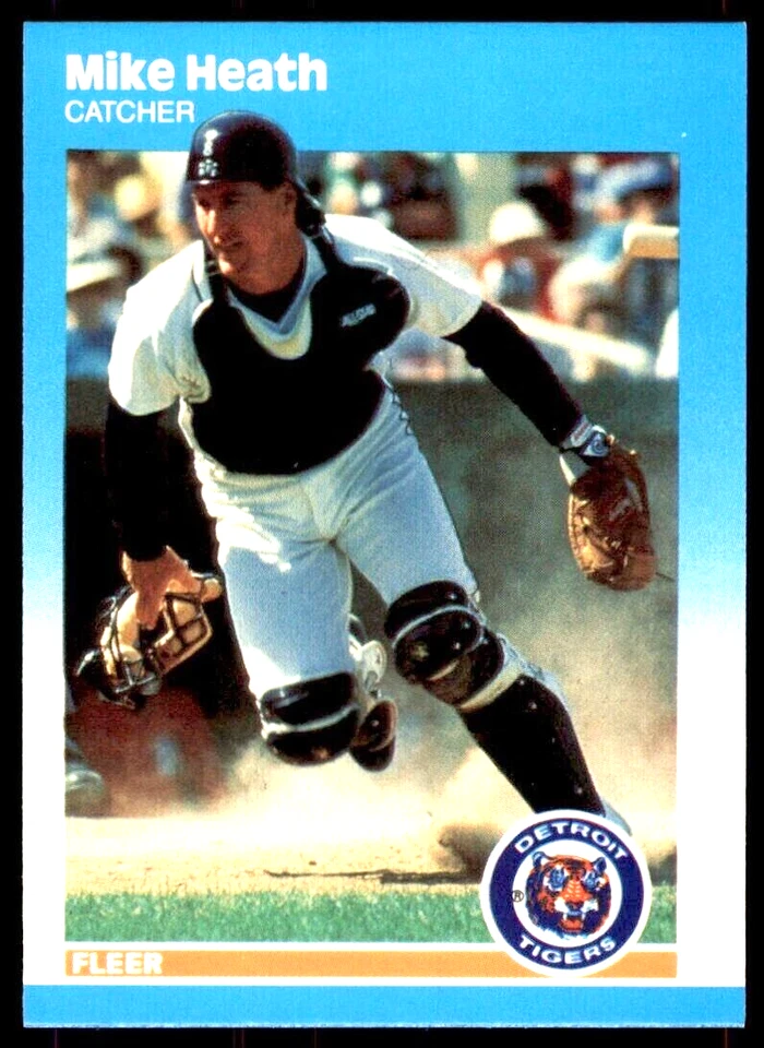 1987  Fleer Update  #U-42   Mike Heath   Catcher  Detroit Tigers  FREE shipping - Image 1 of 1