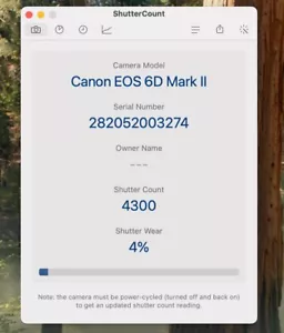 Canon EOS 6D Mark II 26.2MP Digital SLR Camera Body - shutter count : 4,300 - Picture 1 of 7