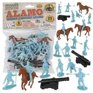 BMC-67236 "BMC CTS Mexican Cannons (3) w/ Crew (18), Horses (4)" 1/32 Playset - Picture 1 of 6