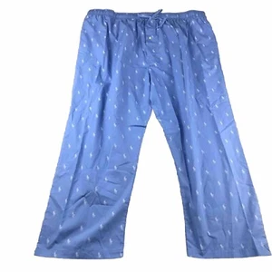 Polo Ralph Lauren Pajama Pants Mens 3XL Blue Pony Logo Elastic Waist Pull On NWT - Picture 1 of 14