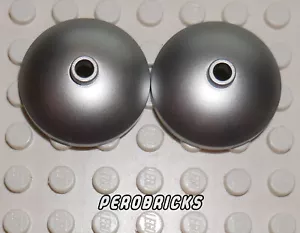 Lego 2 x Teller Schüssel SAT metallic silber 3x3 #43898 - Bild 1 von 1