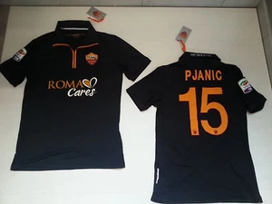2692 AS ROMA CARES PJANIC MAGLIA NERA MAGLIETTA 2013 JERSEY BLACK MATCH SHIRT - Imagen 1 de 1