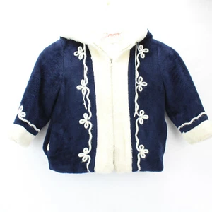 Playland Vintage Kids Jacket Coat Blue White *SEE DESCRIPTION* - Picture 1 of 12