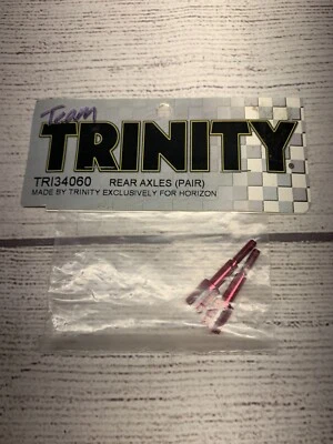 Trinity Rear Axles Red Anodized Aluminum Team Losi Mini T 1.0 Mini-T  TRI34060 - Image 1 of 2