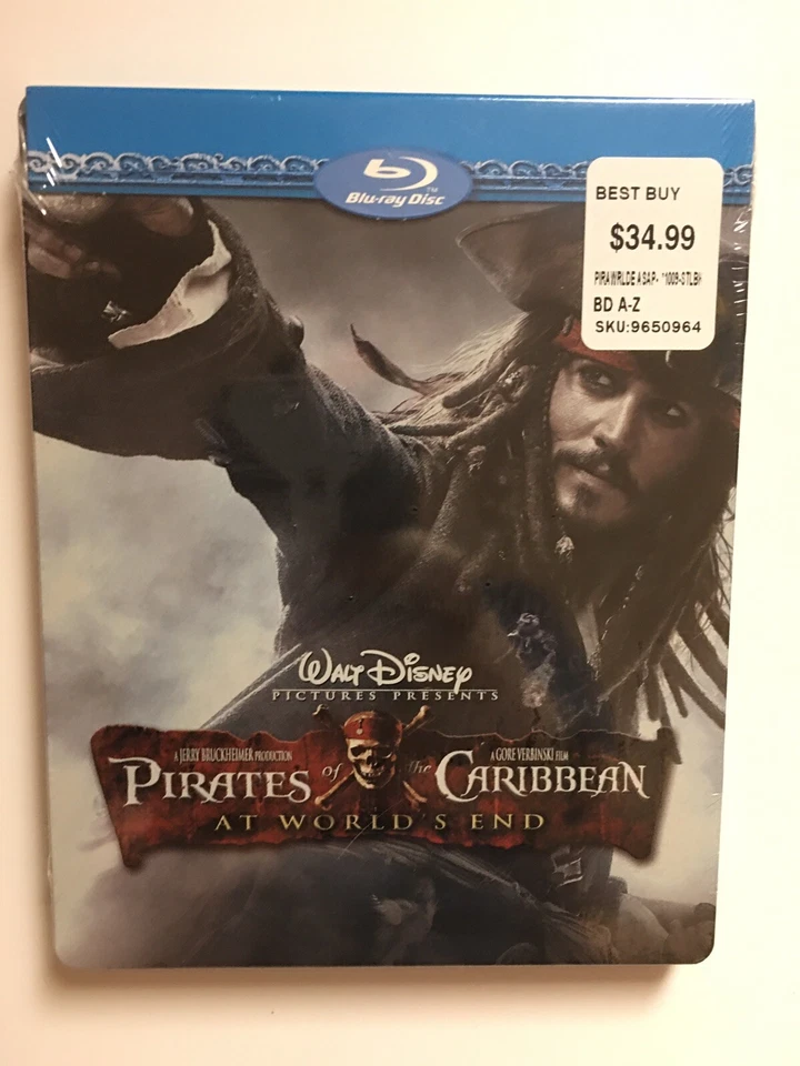 Pirates of The Caribbean at World's End Walt Disney Steelbook OOP RARE