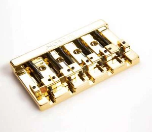 Genuine Kluson HiMass Fender 5 String P/J-Bass Upgrade Bridge, Gold KHMBBS5 G - Picture 1 of 4