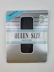 Shirley-J Queen Size Pantyhose Off Black 1X 2X 160-190 lbs 44"-52" Hips - Picture 1 of 6