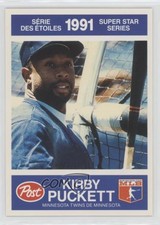1991 Post Canadian Super Star Series Kirby Puckett #30 HOF