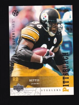 2003 Upper Deck UD Superstars Jerome Bettis #195 Pittsburgh Steelers - Image 1 of 2