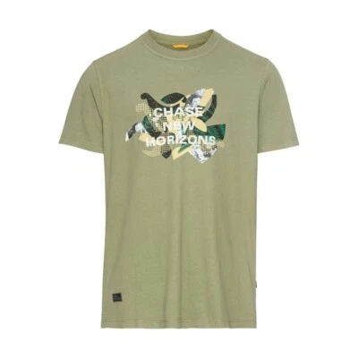 Camel Active Camiseta Para Hombre Regular Fit Verde 5T17 409700 34 Dusty Khaki - Imagen 1 de 4