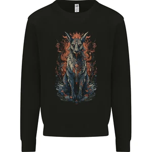 Bastet Egyptian God Fantasy Kids Sweatshirt Boys Girls Jumper - Picture 1 of 3