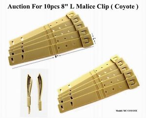 10 x tailleur tactique - courts clips coyote MALICE 8" pour poche couteau GERBER, BUCK