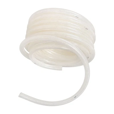Clear Reinforced PVC Hose 5/8" ID 7/8" OD 50 Feet, High Pressure Braided - Image 1 of 4