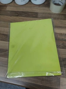 Amarillo 12"x10" Transferencia de Calor Vinilo HTV Hojas Prensa de Calor Plancha en Camiseta 35 #94 - Imagen 1 de 5