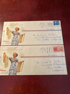Hawaii Airmail Advertising Covers (2). All Over Ads. - Picture 1 of 2