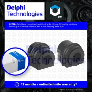 2x Anti Roll Bar Bush (pair) fits MERCEDES CLK500 C209 5.0 Front 02 to 03 Delphi - Picture 1 of 2