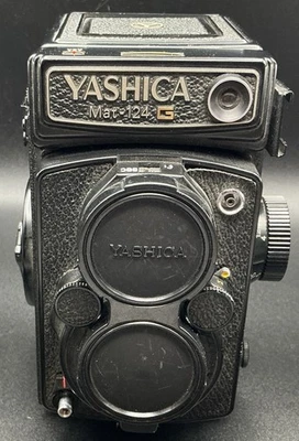 ¡El medidor funciona! [vG+] Cámara fotográfica TLR Yashica Mat-124G 124 G 6x6 de JAPÓN; COMO ESTÁ Foto 1 de 4
