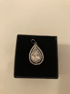 Stauer Anjou klarer Diamant Aura Anhänger SS - Bild 1 von 6