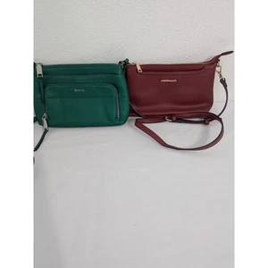 Bundle of 2 Calvin Klein Green Bag Ameliegalanti Red Crossbody Bags Small - Picture 1 of 13