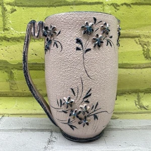 MCM PITCHER VASE Pottery Fratelli Fanciullacci Blush Pink Handmade Italy 7.5”H - Picture 1 of 12
