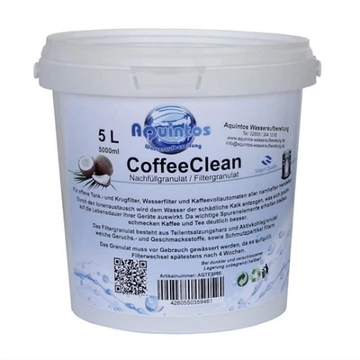 AQUINTOS-WASSERAUFBEREITUNG Granulat Filtergranulat passend f. Brita Philips Sage Jura Krups Wasserfilter 5L