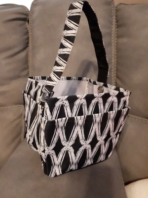 Thirty-One Double Duty Caddy Crafting Utility 托特包 木炭链接 全新! — 第 1/4 张图片