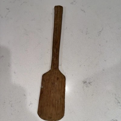 Antique Handmade Wooden Spatula - Image 1 of 3