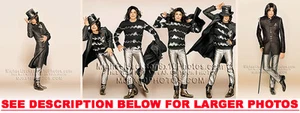 MICHAEL JACKSON 2007 in ARGENTOnNERO 3xFOTO RARE 8x10 - Foto 1 di 1