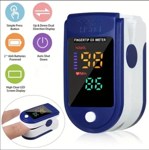⭐Finger Oximeter Pulsoximeter Sauerstoff Puls Blut Messgerät SpO-2 Pulsoxymeter⭐ - Bild 1 von 16