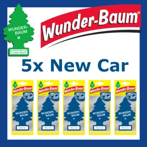 WUNDER-BAUM | Duftbaum Autoduft Parfüm Lufterfrischer Neuwagen | NEW CAR 5 Stück - Bild 1 von 1