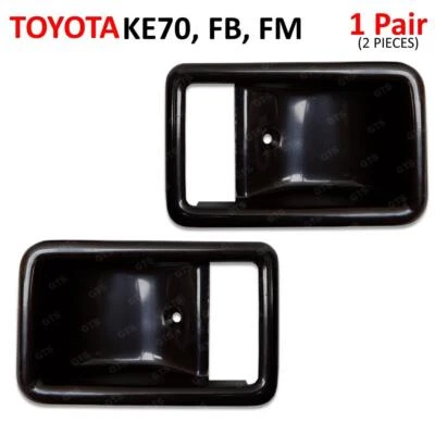 Pair Inner Door Handle Bezel For Toyota Corolla KE70 KE75 TE71 TE72 1980 - 1985 - Image 1 of 4