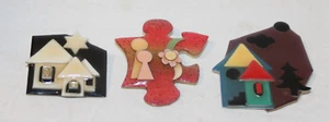 Vintage Lucinda Pins/ Random Shapes & Colors/ Lot 5 includes 3 Pins - Bild 1 von 5