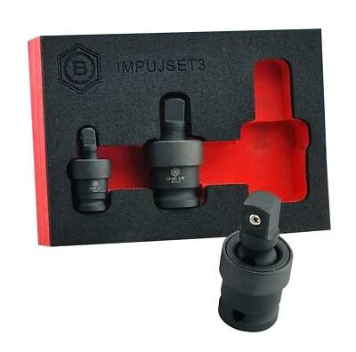 3PC Impact Universal Joint (UJ) Socket Set by Britool Hallmark - Image 1 of 4