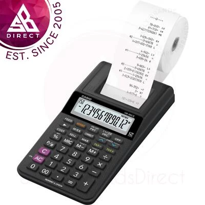 Casio Compact Mini Printing Calculator│12 Digit LCD Display│2.0 lines per second - Image 1 of 2