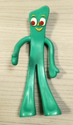 Juguete clásico de goma para perro GUMBY verde nostálgico TV Foto 1 de 2