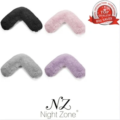 Teddy Cuddles V Shape Pillow Case For Soft Back Neck Nursing Support Pregnancy  - Image 1 of 3