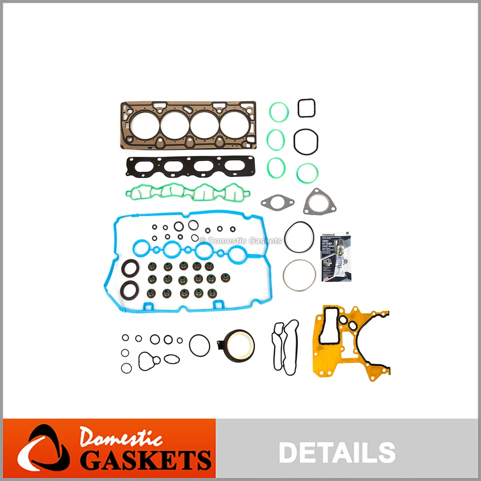 Full Gasket Set Fits 09-11 Chevrolet Aveo Pontiac G3 Cruze Sonic 1.6 1.8 LXV LUW - Image 1 of 4