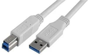 PRO SIGNAL - Wit 2m USB 3.0 A mannelijk naar B mannelijk kabel - Afbeelding 1 van 1