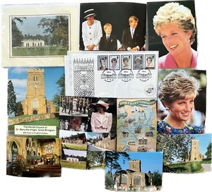 1998 PRINCESS DIANA FIRST DAY ISSUE STAMPS, ALTHORP SPECIAL + CARDS, BOOKLET - Picture 1 of 8