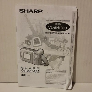 VL-AH130U SHARP VIEWCAM CAMCORDER MANUAL ORIGINAL - Picture 1 of 3