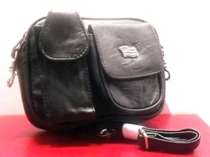 Cartera de cadera con bandera de EE. UU. Cinturón de cuero Correa para el hombro Bandolera Motociclista Nueva  - Imagen 1 de 3