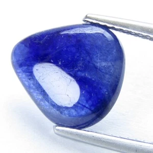5.80Cts Genuine 100% Natural Blue Sapphire Pear Cabochon Pair - Picture 1 of 6